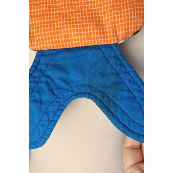 Hand Made Quilt Style Fish Purse Bag Drawstring Backpack Hippy Eclectic Quirky - Picture 11 of 11